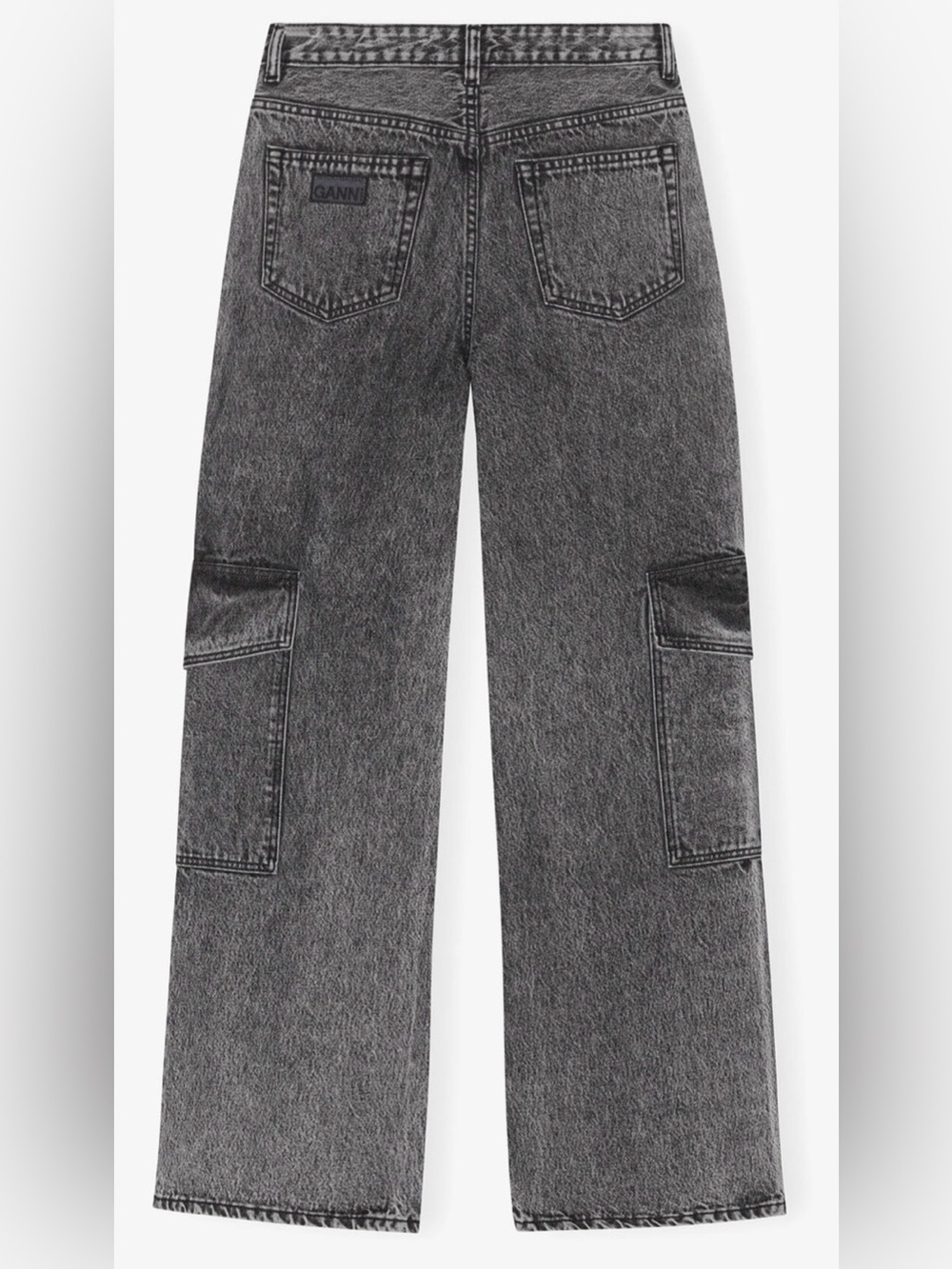 Ganni Angi Jeans in Black Washed Denim 31 - Picture 4 of 12